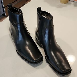 Mens Rockport Black Dress Boots Brand New Never Worn